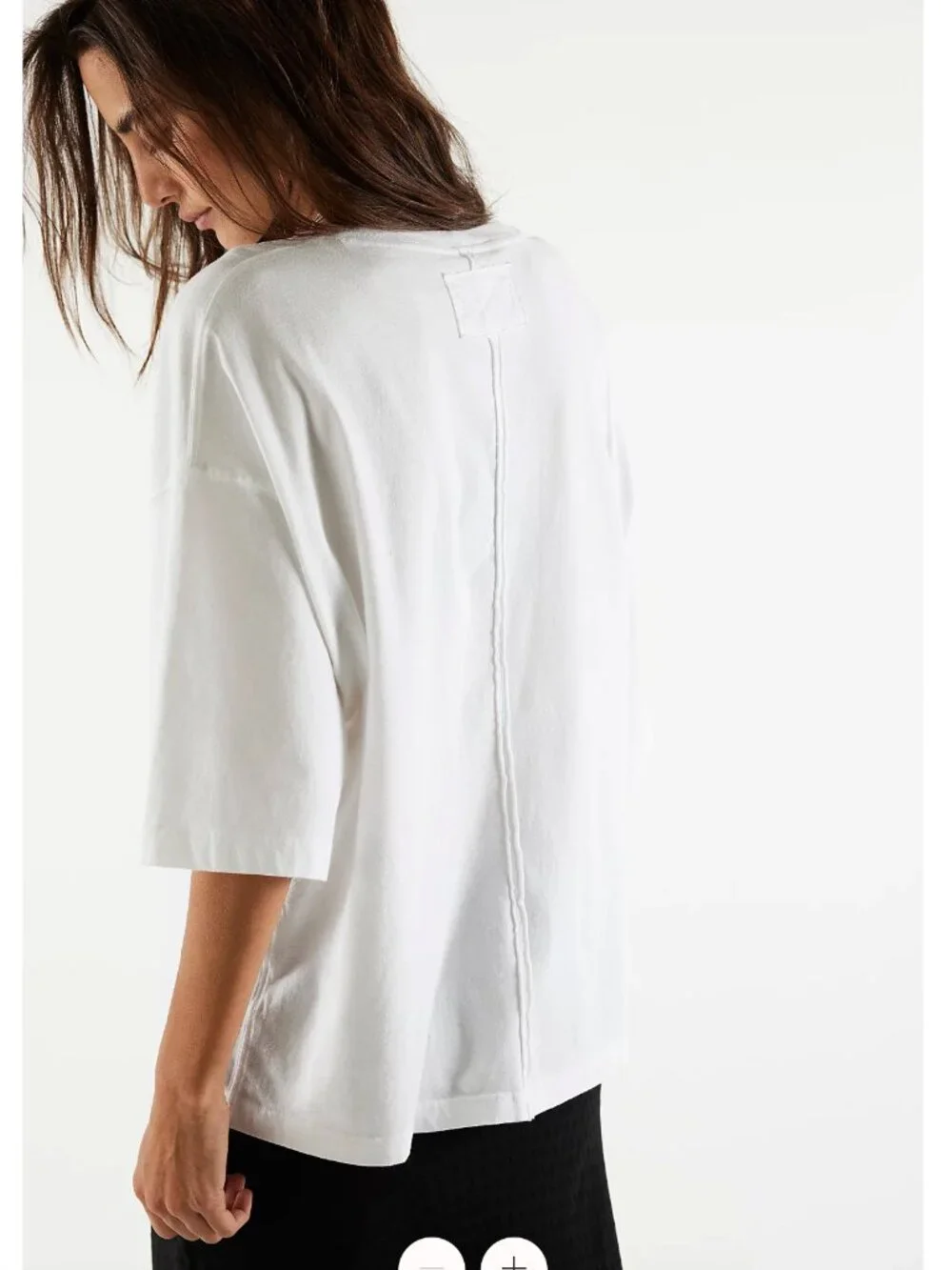 NWOT - Free People - We The Free Perfect Oversized Tee - White - Size Medium - Picture 4 of 6